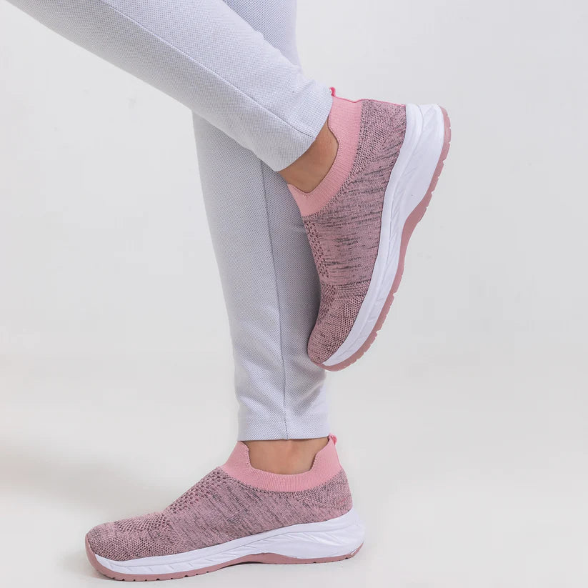 Stretch Glam Slip on Sneakers | Pink