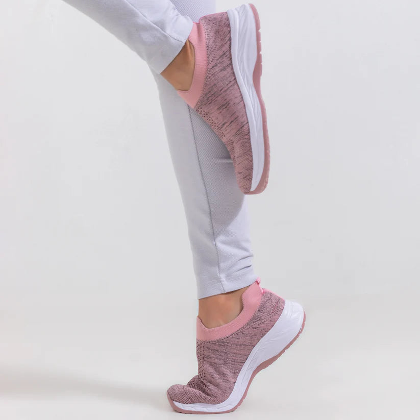 Stretch Glam Slip on Sneakers | Pink