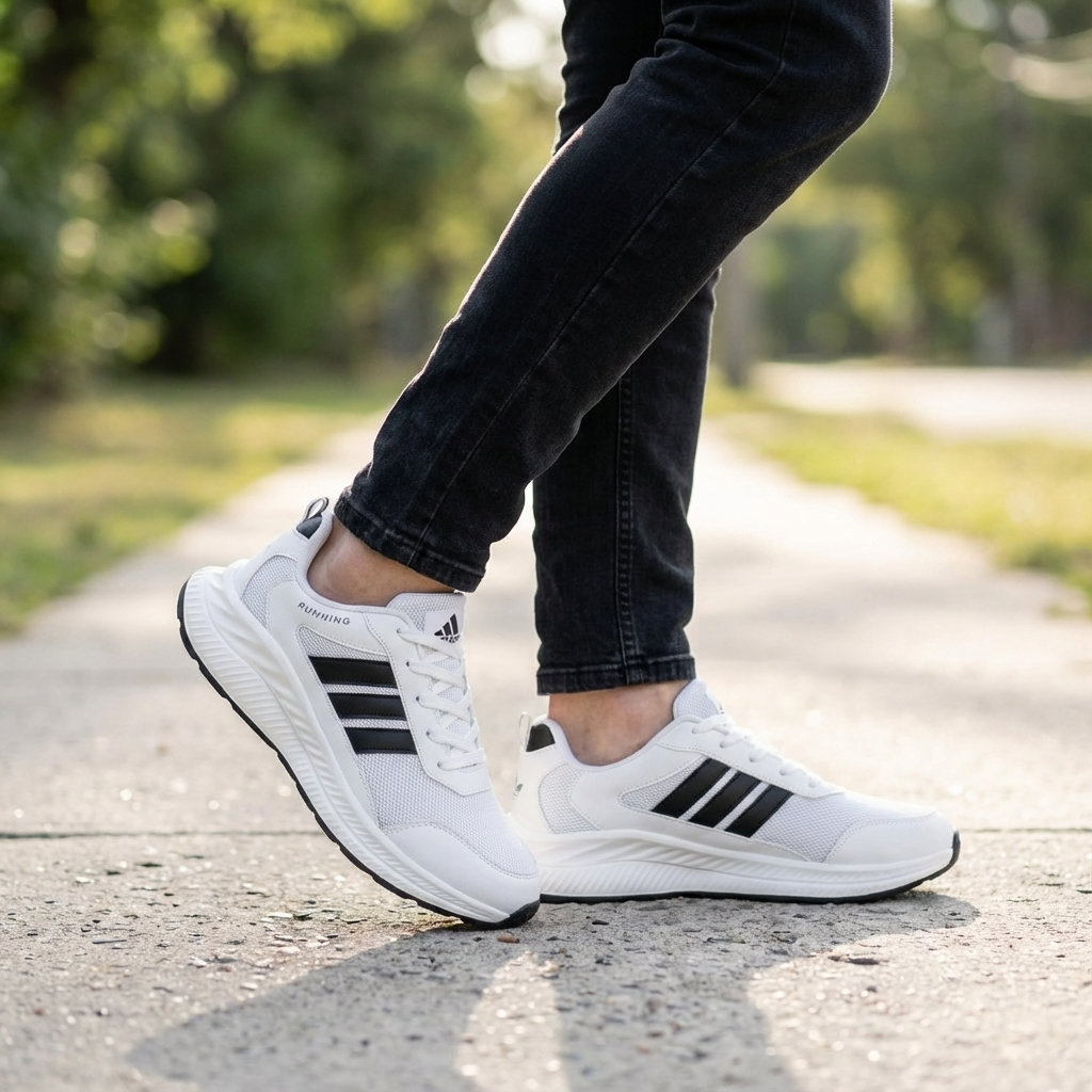 Stridemax Men Running Sneaker | White