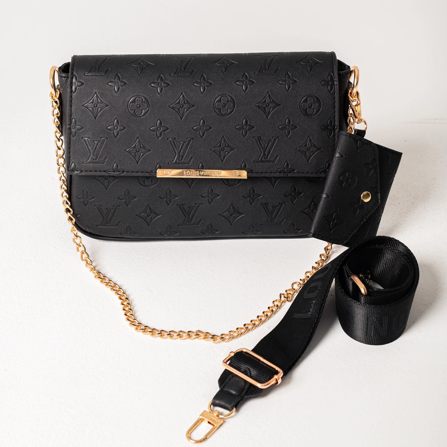Louis Vuitton Pochette Monogram Empreinte | Black
