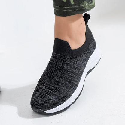 Stretch Glam Slip on Sneakers | Black