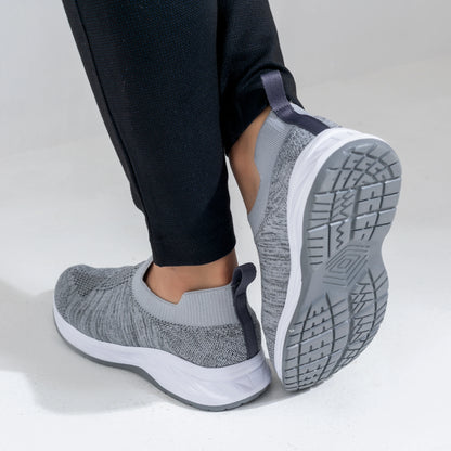 Stretch Glam Slip on Sneakers | Grey