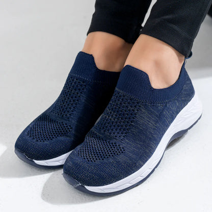 Stretch Glam Slip on Sneakers | Navy