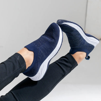 Stretch Glam Slip on Sneakers | Navy