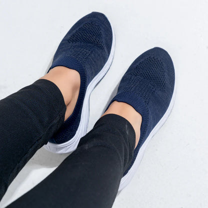 Stretch Glam Slip on Sneakers | Navy