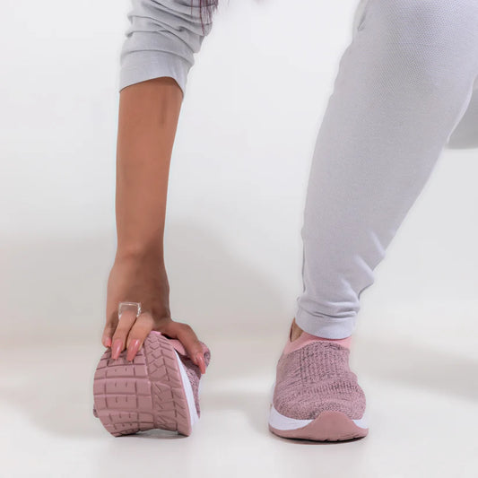 Stretch Glam Slip on Sneakers | Pink