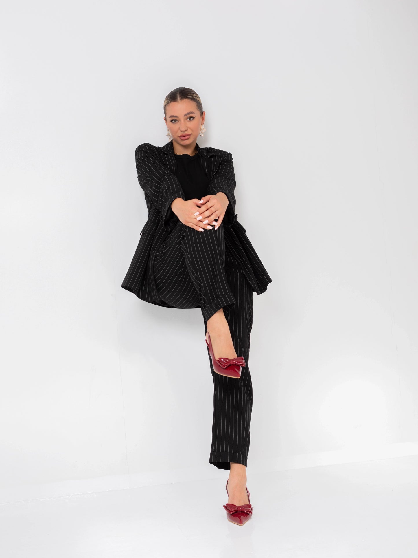 Scarlet Charm Bow Heels | Burgundy