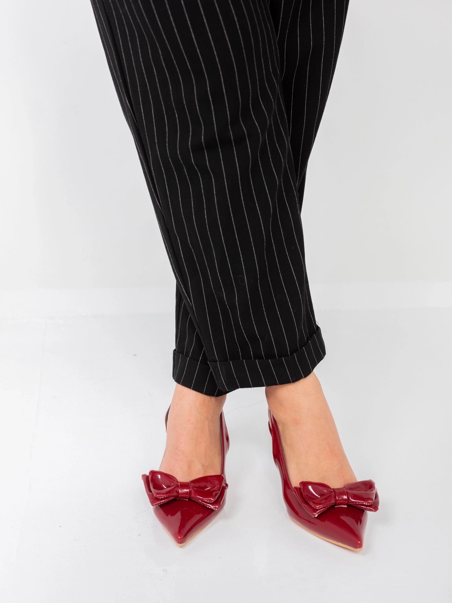 Scarlet Charm Bow Heels | Burgundy