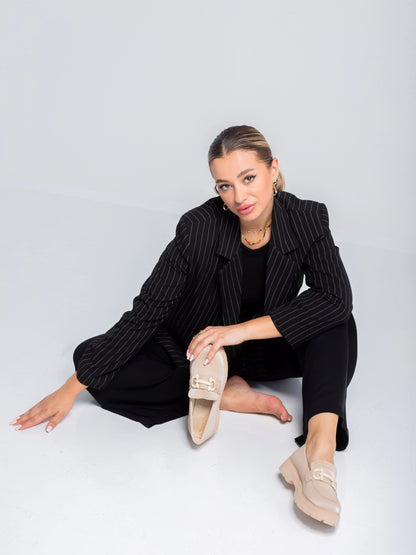 Glam Step Loafers | Beige