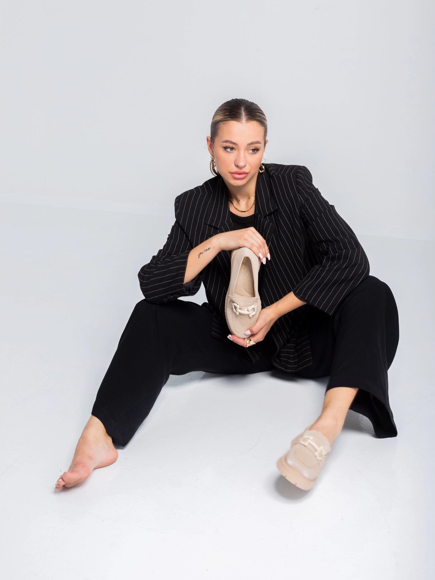 Glam Step Loafers | Beige
