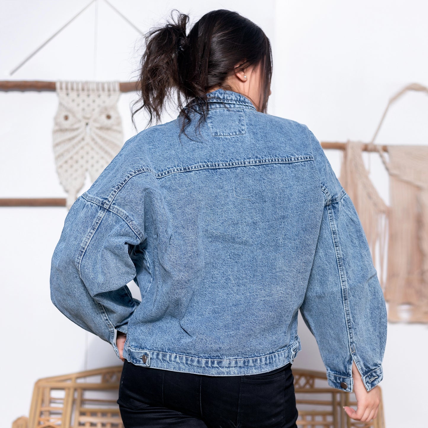 Azure Aura Denim Women's Jacket