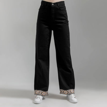 Black Bohe Eclipse Denim Women's Pant