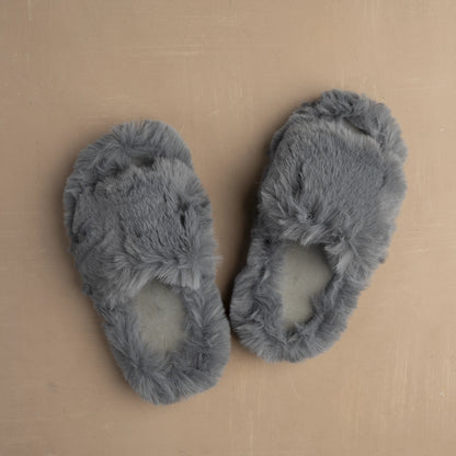 Fluffy Furry women's Slippers | Gray