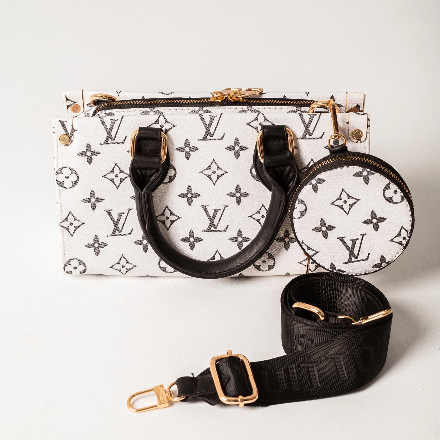 Louis Vuitton two-piece crossbody bag | White