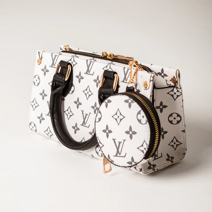 Louis Vuitton two-piece crossbody bag | White