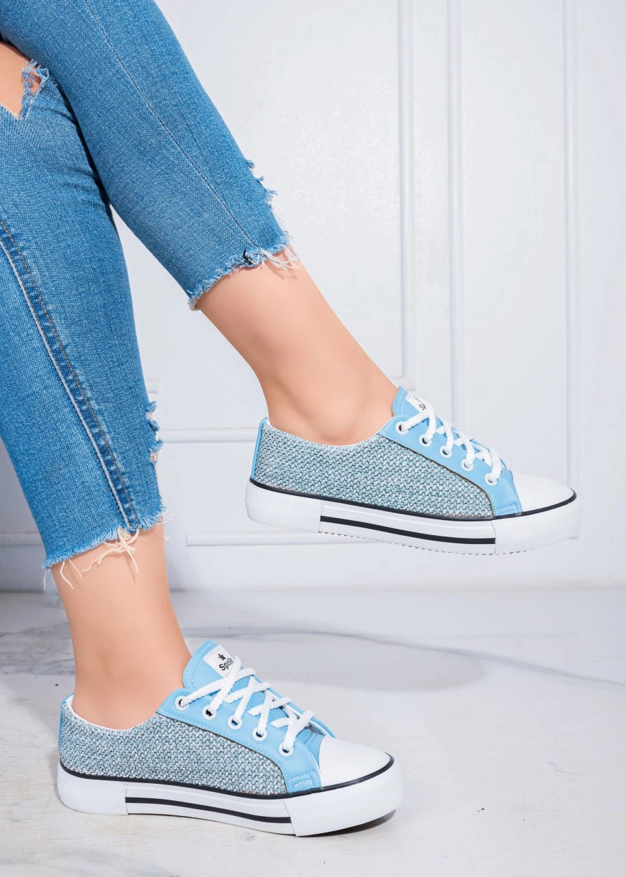 Converse Burlap women's Shoes | Baby Blue